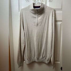 Robert Graham Men’s 100% Wool Quarter Zip Sweater XXL